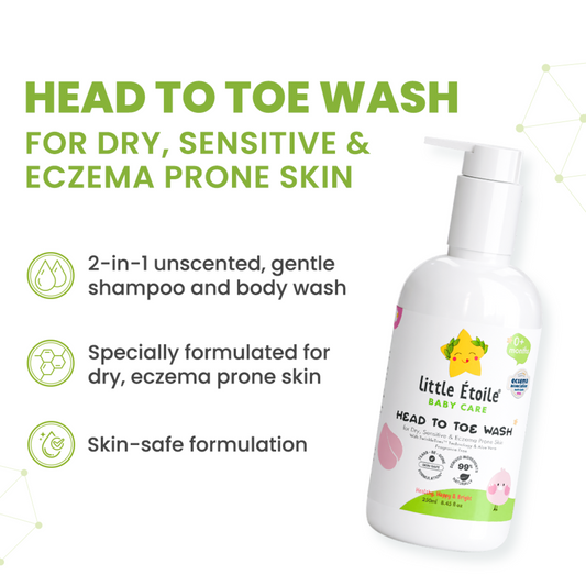 Head To Toe Wash For Dry, Sensitive & Eczema-prone Skin (0+ Months)