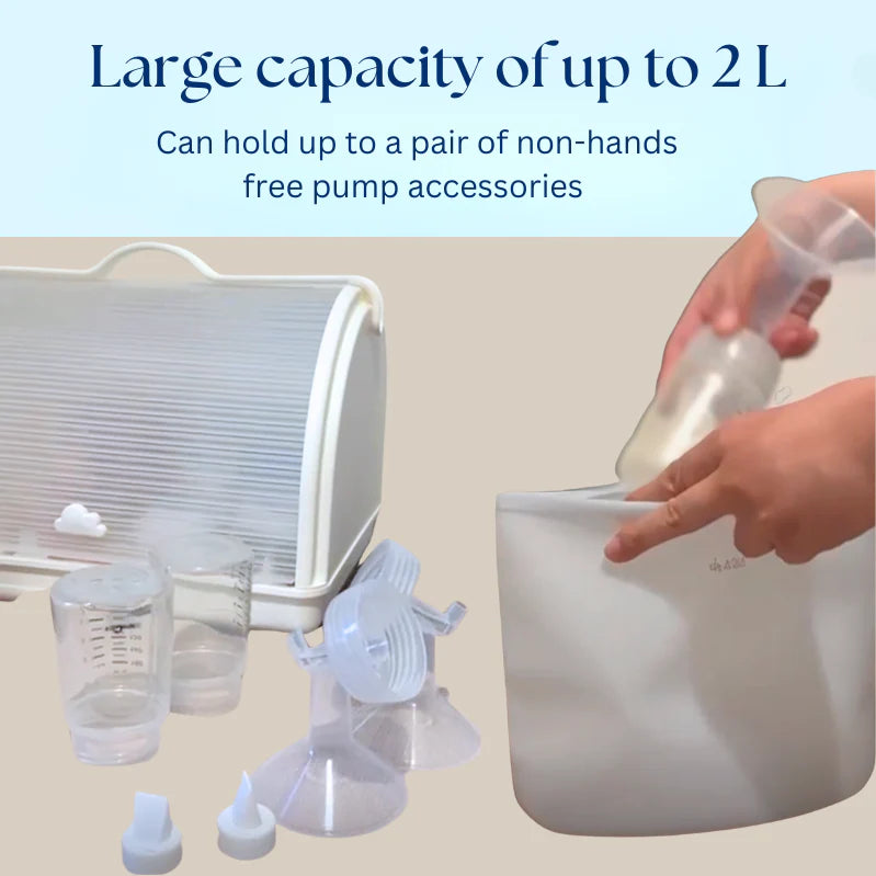 ARIA Airtight Breast Pump Pouch or Silicone Food Storage Bags