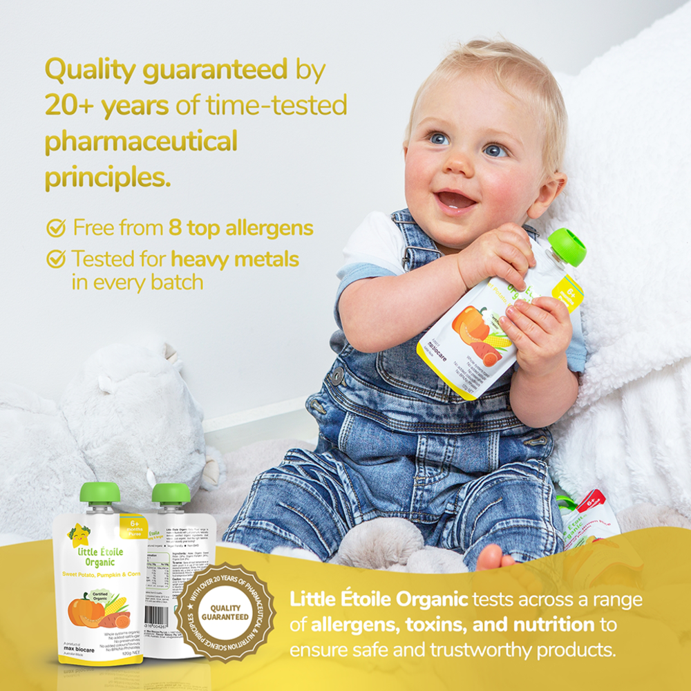 Organic® Baby food Puree Pouch 120g - Sweet Potato, Pumpkin & Corn