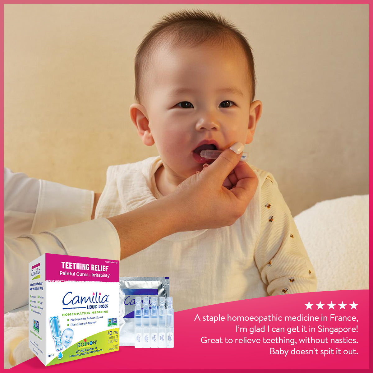 Boiron Camilia Teething Drops - Soothe and Relieve Baby Teething Discomfort, Pain and ENT