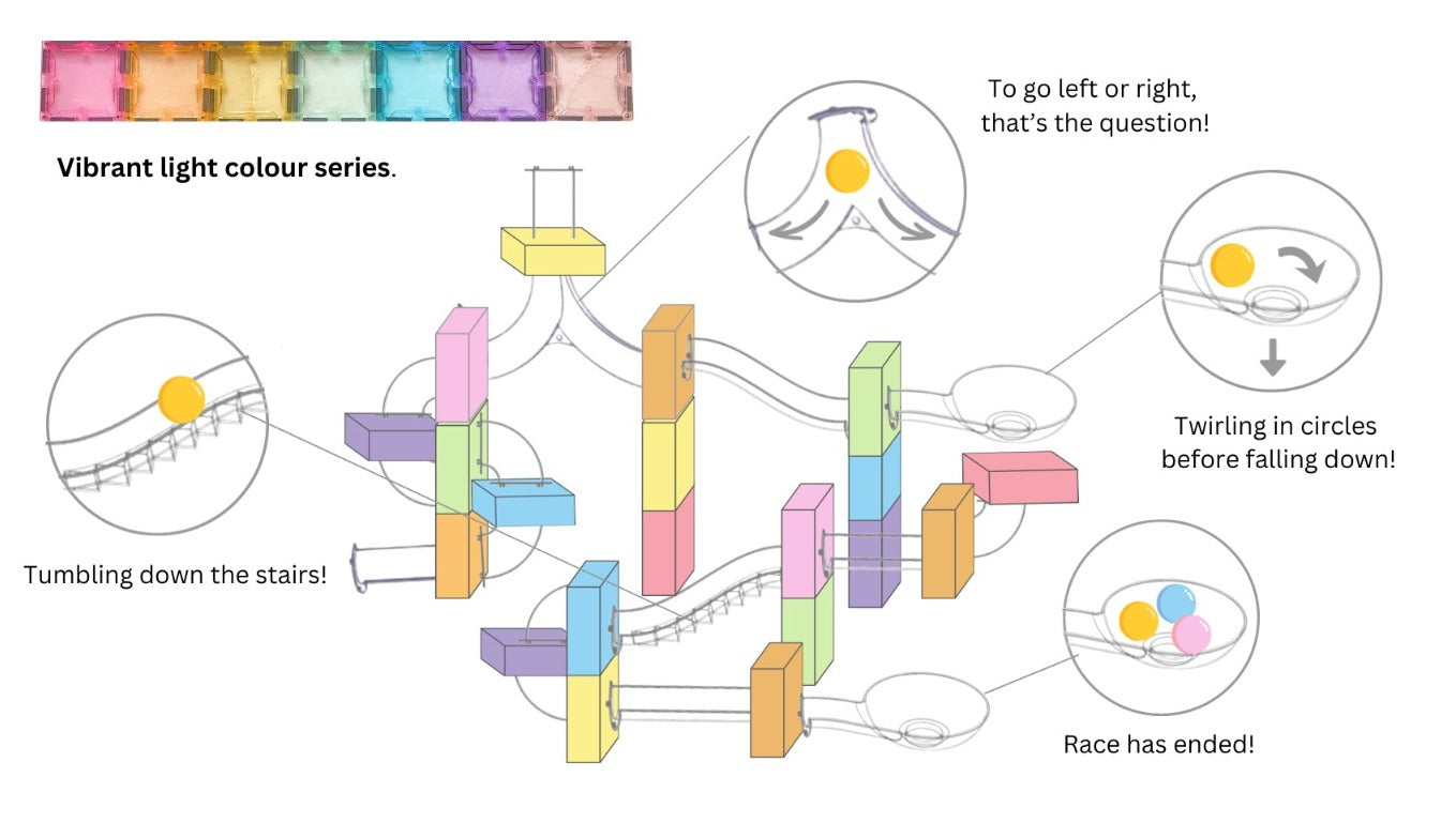 120 pcs Marble Run