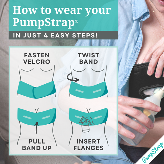 Pump Strap Hands-Free Pumping & Nursing Bra - Black