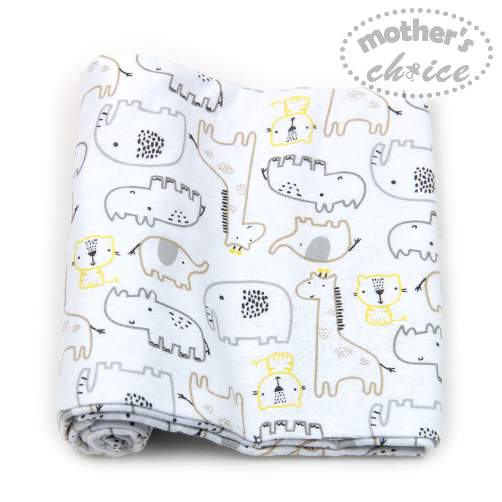 MOTHER'S CHOICE 3-Pc Flannel Receiver With Overlock Binding