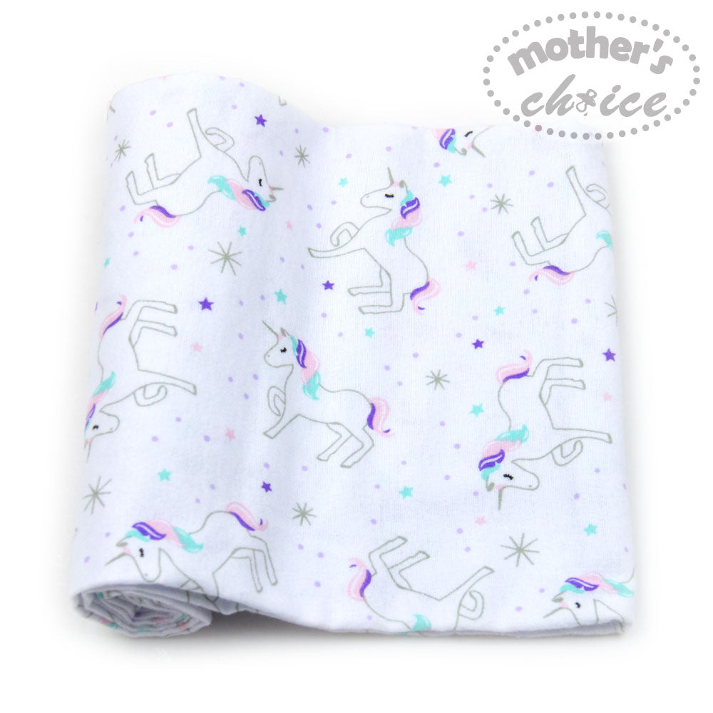 MOTHER'S CHOICE 3-Pc Flannel Receiver With Overlock Binding