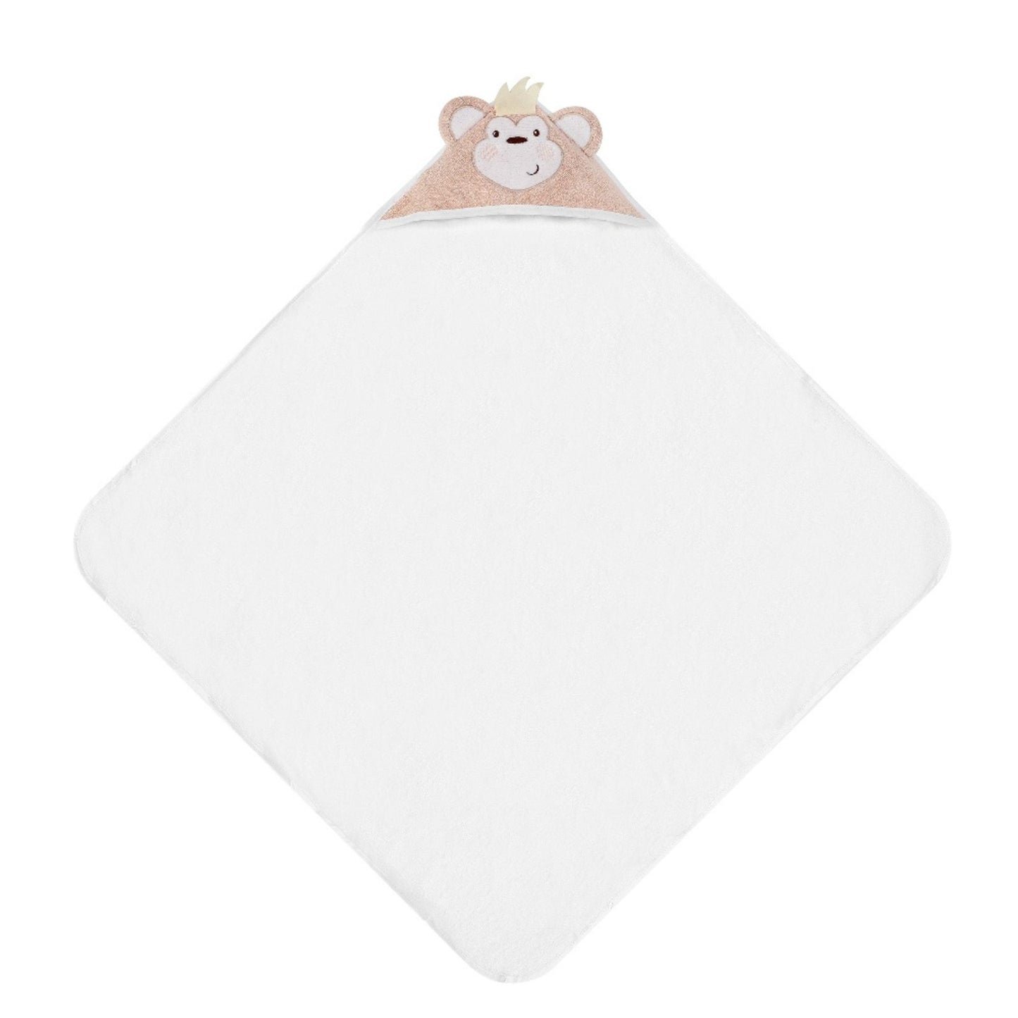 MOTHER'S CHOICE 100% Pure Cotton Infant / Baby 3D Hooded Towel (Monkey)