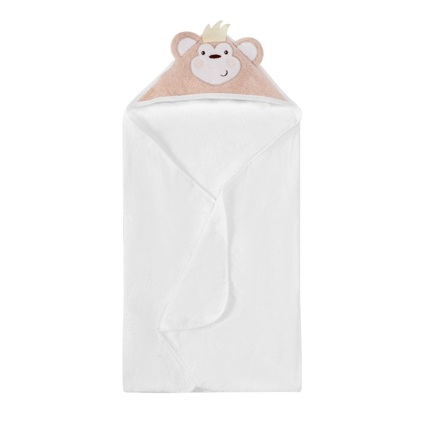 MOTHER'S CHOICE 100% Pure Cotton Infant / Baby 3D Hooded Towel (Monkey)