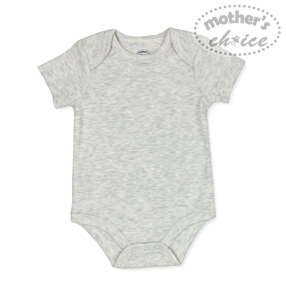 MOTHER'S CHOICE 5-Pc 100% Cotton Short-Sleeved Baby Bodysuit (Stay Happy Sea)