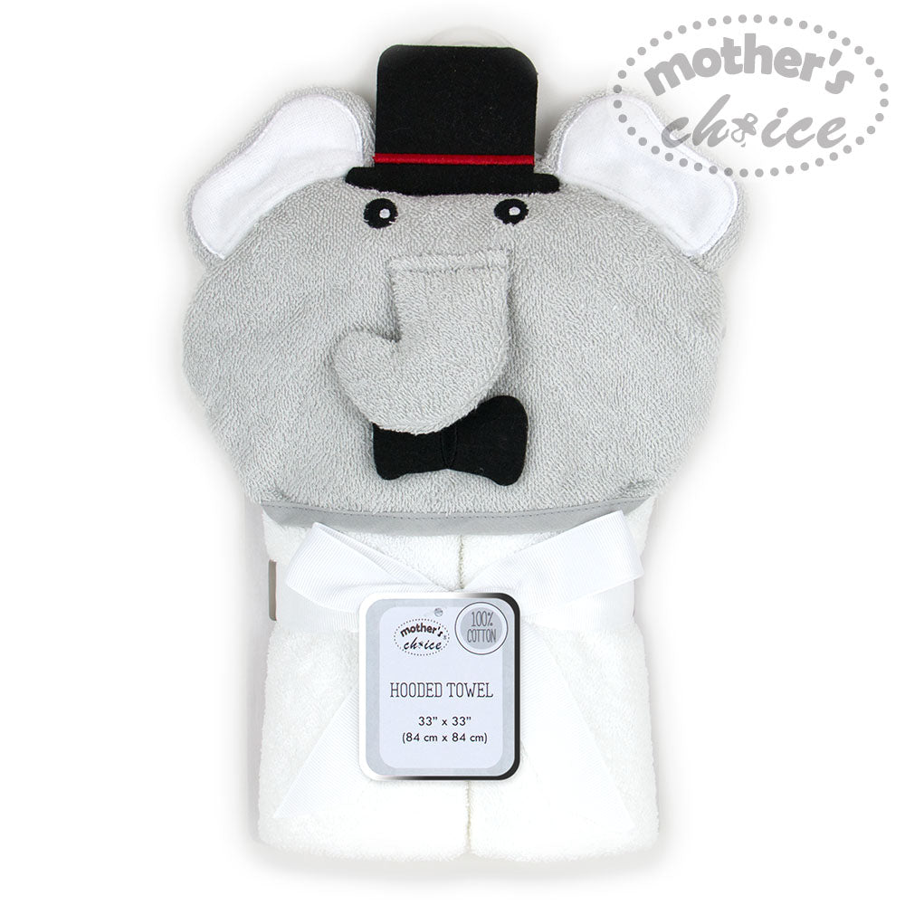 MOTHER'S CHOICE 100% Pure Cotton Infant - Baby 3D Hooded Towel