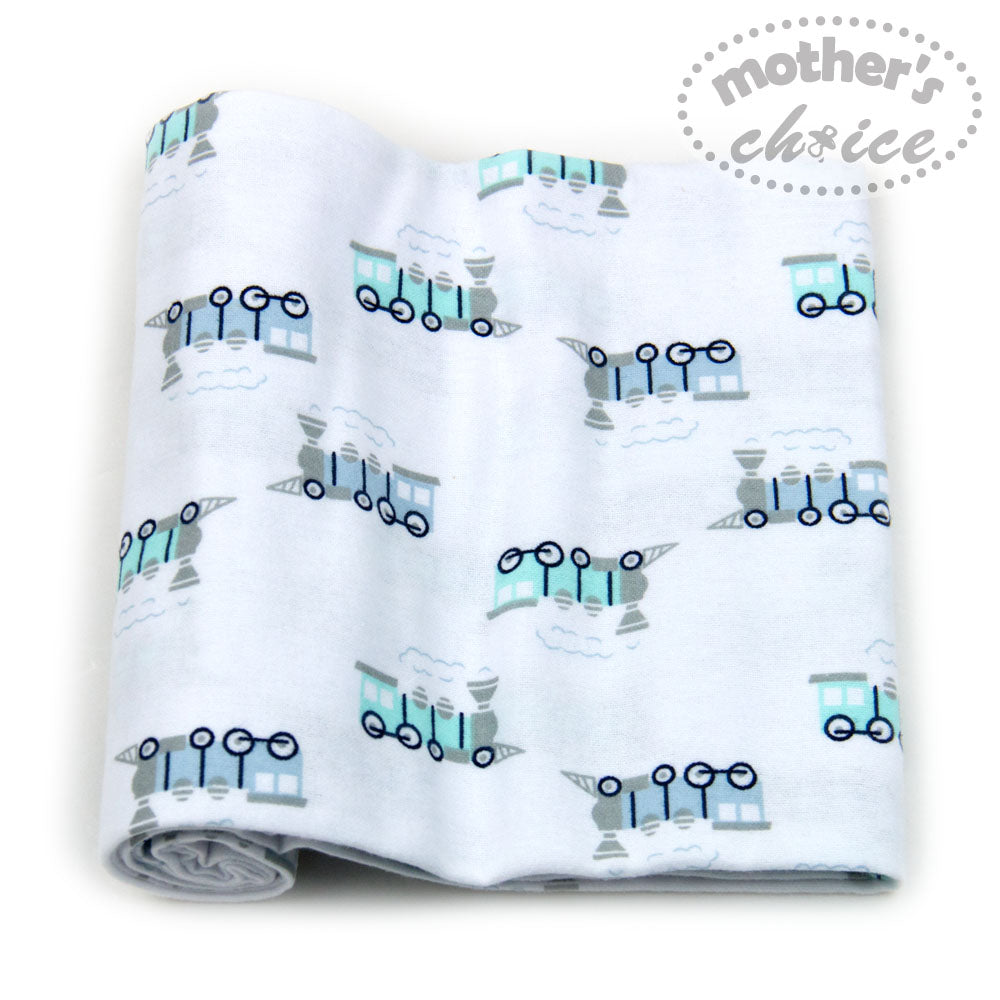 MOTHER'S CHOICE 3-Pc Flannel Receiver With Overlock Binding
