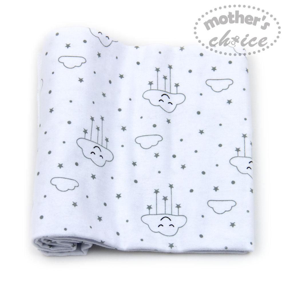 MOTHER'S CHOICE 3-Pc Flannel Receiver With Overlock Binding