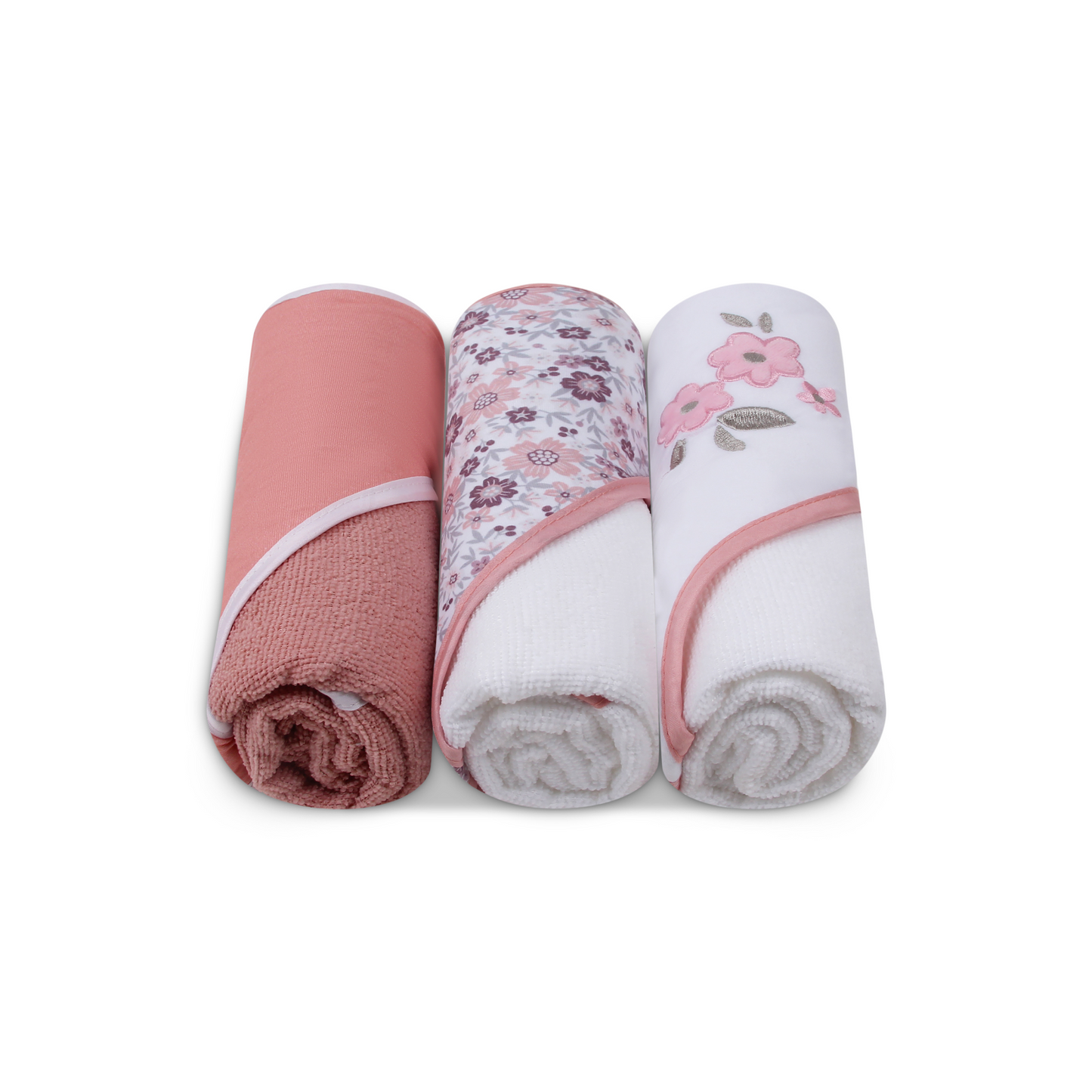 MOTHER'S CHOICE 3-Pc Baby Hooded Towel Set