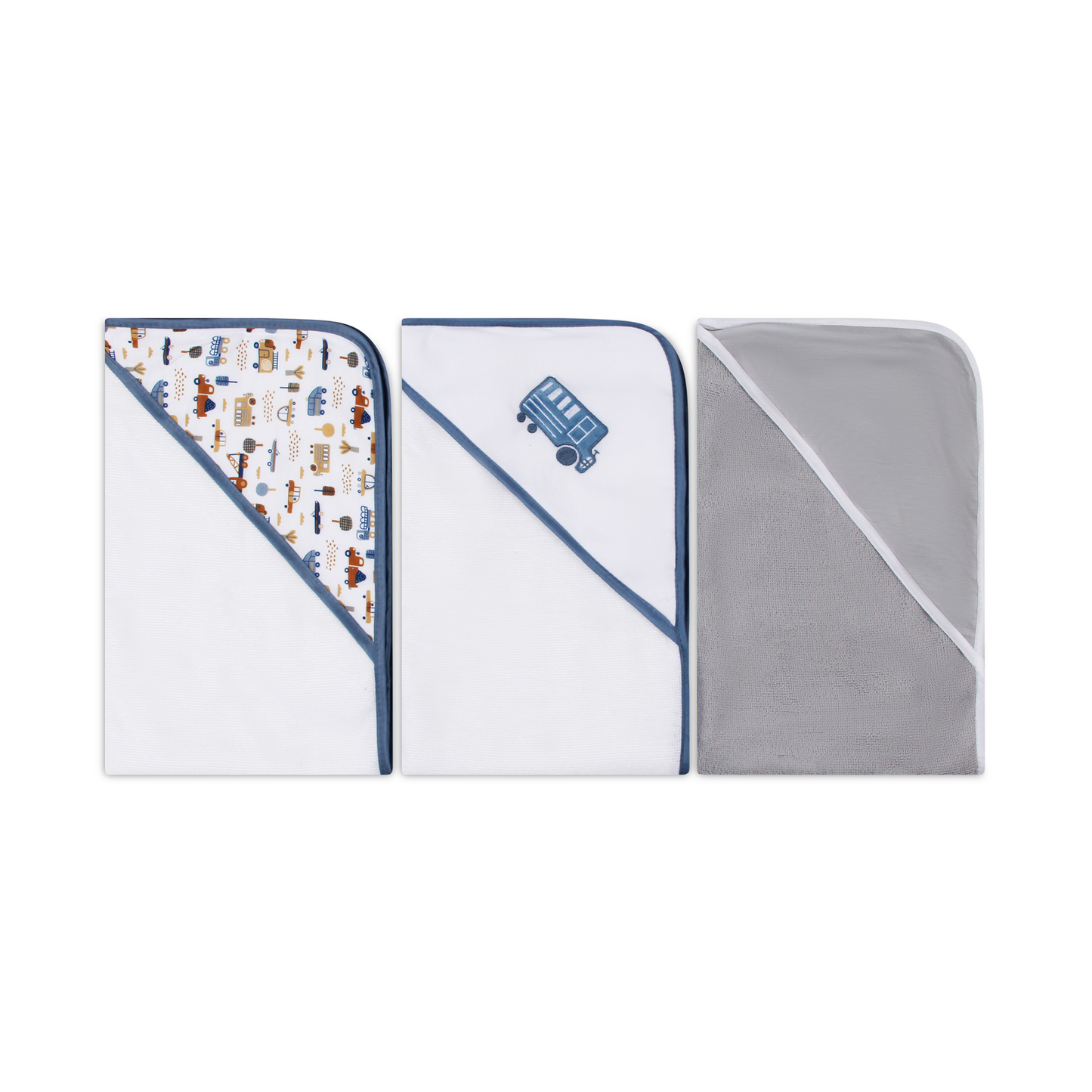 MOTHER'S CHOICE 3-Pc Baby Hooded Towel Set