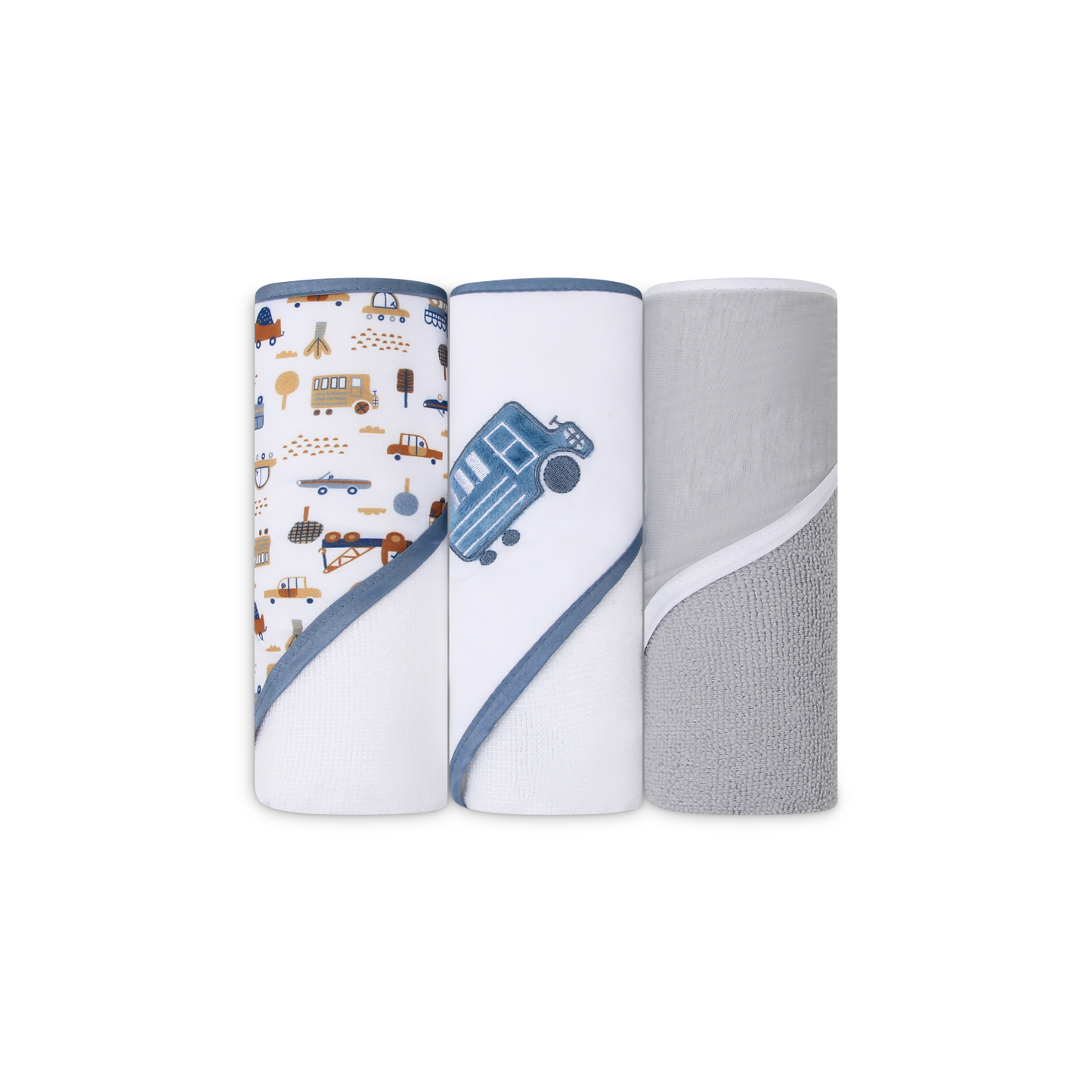 MOTHER'S CHOICE 3-Pc Baby Hooded Towel Set