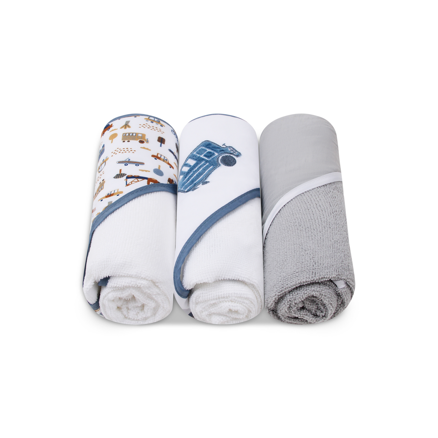 MOTHER'S CHOICE 3-Pc Baby Hooded Towel Set