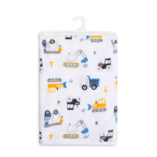 MOTHER'S CHOICE Newborn Baby Coral Fleece Blanket (Construction)