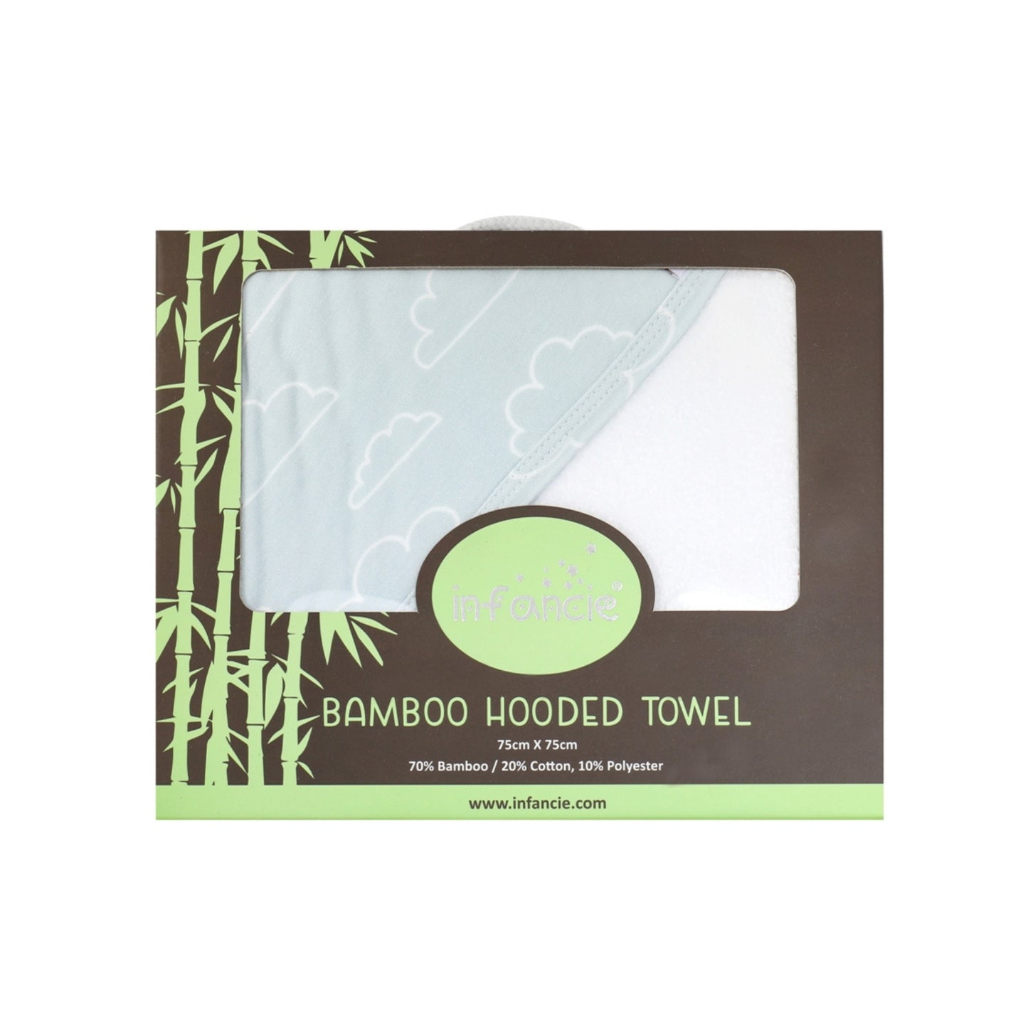 INFANCIE Bamboo Cotton Baby Hooded Towel