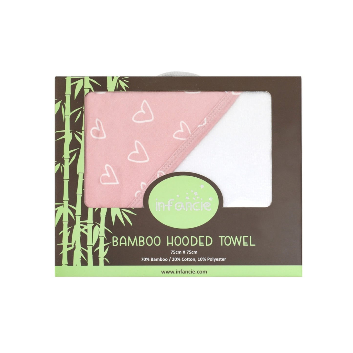 INFANCIE Bamboo Cotton Baby Hooded Towel