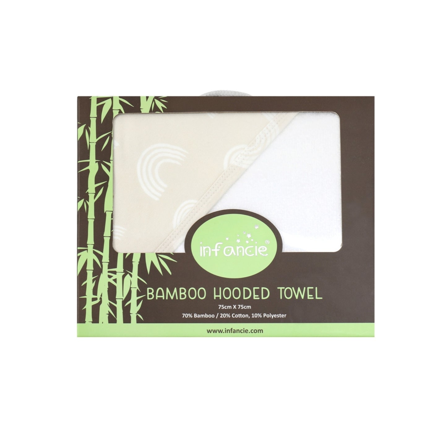 INFANCIE Bamboo Cotton Baby Hooded Towel