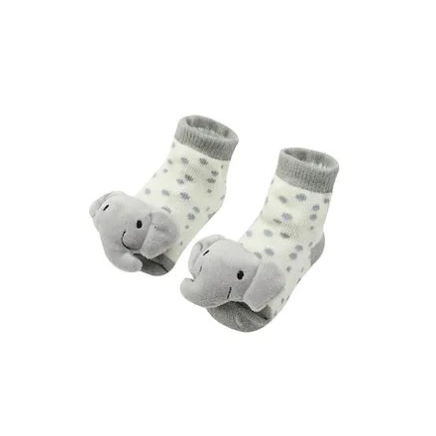 MOTHER'S CHOICE 3-Pc Newborn Baby Hat, Bib, Rattle Socks Cotton Set