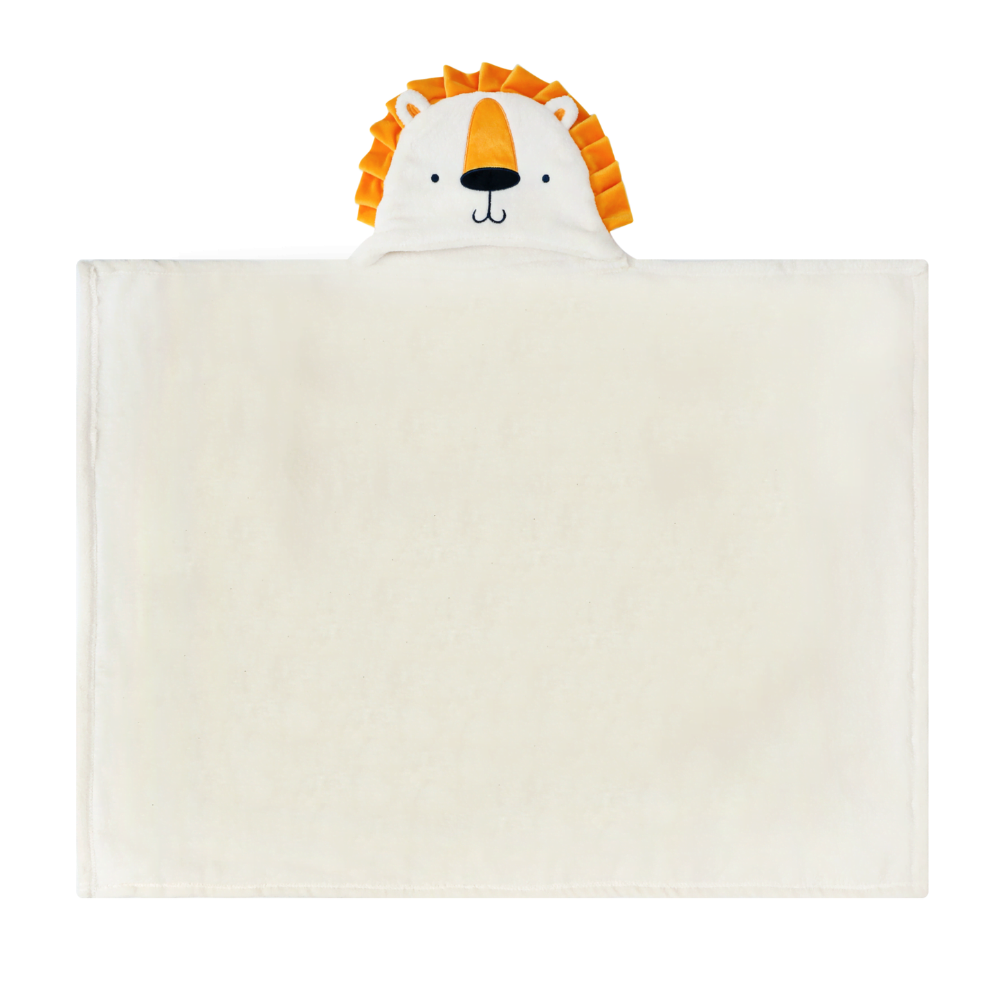 MOTHER'S CHOICE Baby Hooded Coral Fleece Blanket (Lion)