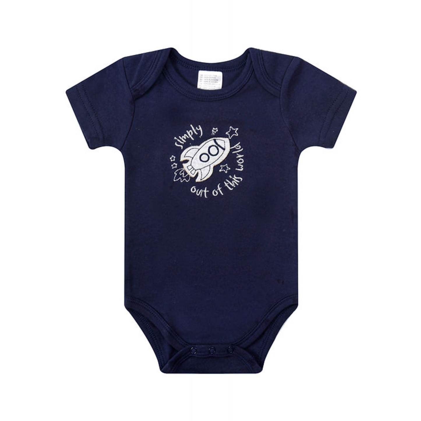 MOTHER'S CHOICE 4-Pc Baby Bodysuit, Pants, Hat & Socks Gift Box Set (Navy Rocket)