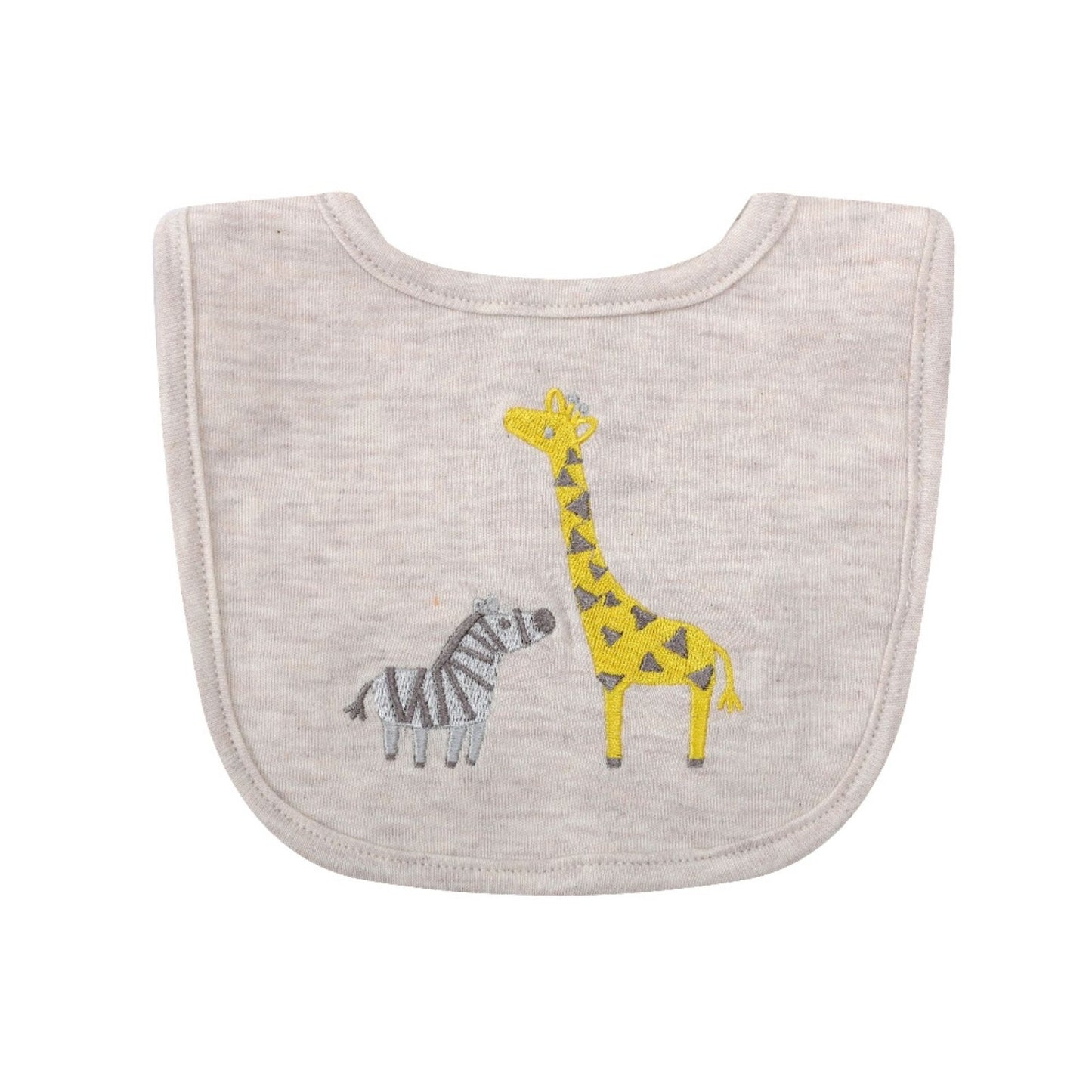 MOTHER'S CHOICE 5-Pc Baby Grower, Bodysuit, Bib, Hat & Mittens Layette Gift Set (Beige, Safari)