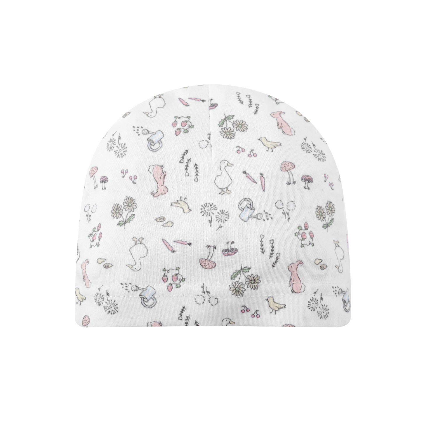 MOTHER'S CHOICE 5-Pc Baby Grower, Bodysuit, Bib, Hat & Mittens Layette Gift Set (Pink Ducks)