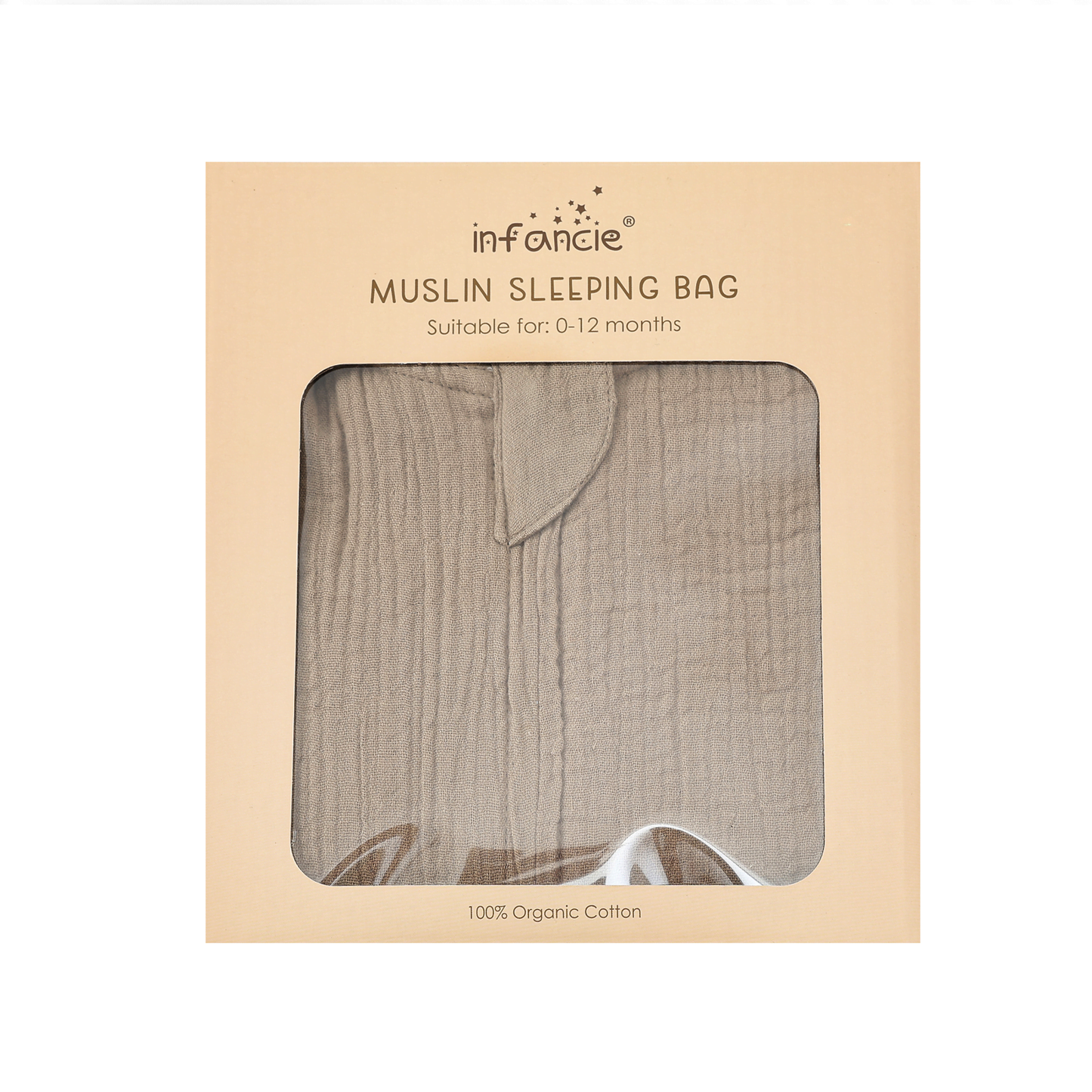 INFANCIE OrganicCotton Baby Muslin Sleep Sack