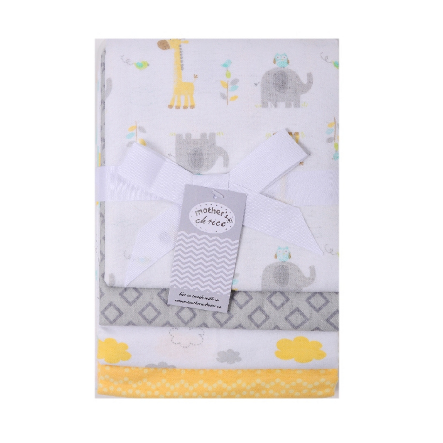 MOTHER'S CHOICE Infant - Baby 100% Pure Cotton Flannel Receiver-Wrap