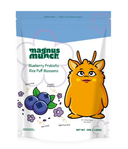 Probiotic Rice Puff Blossoms – Blueberry