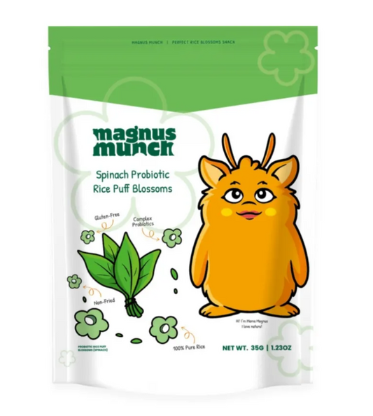 Probiotic Rice Puff Blossoms – Spinach