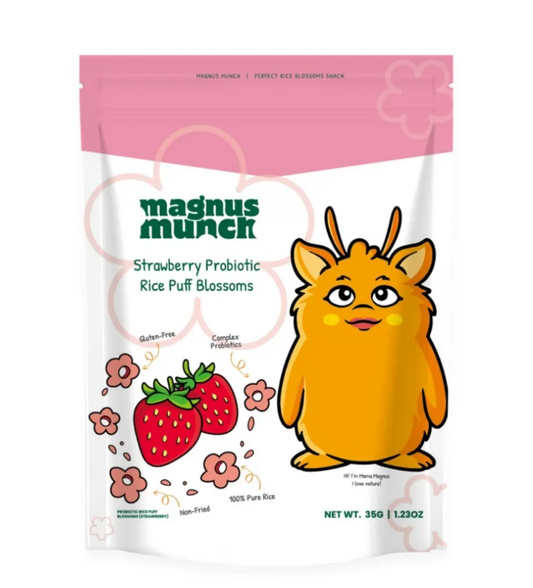Probiotic Rice Puff Blossoms – Strawberry