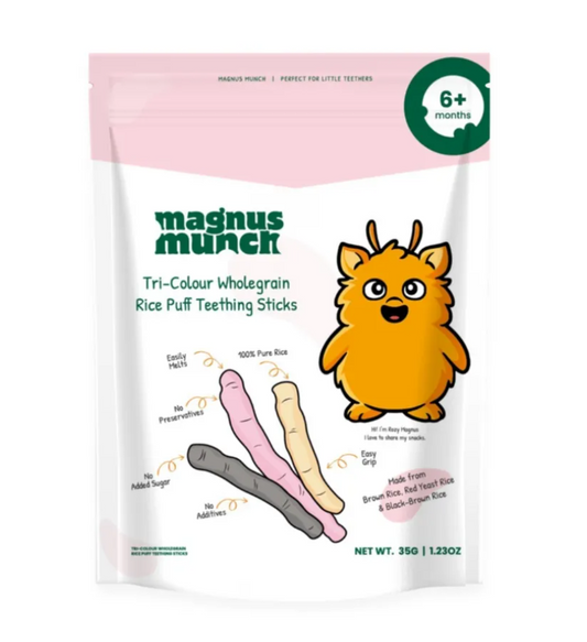Tri-Colour Wholegrain Rice Puff Sticks