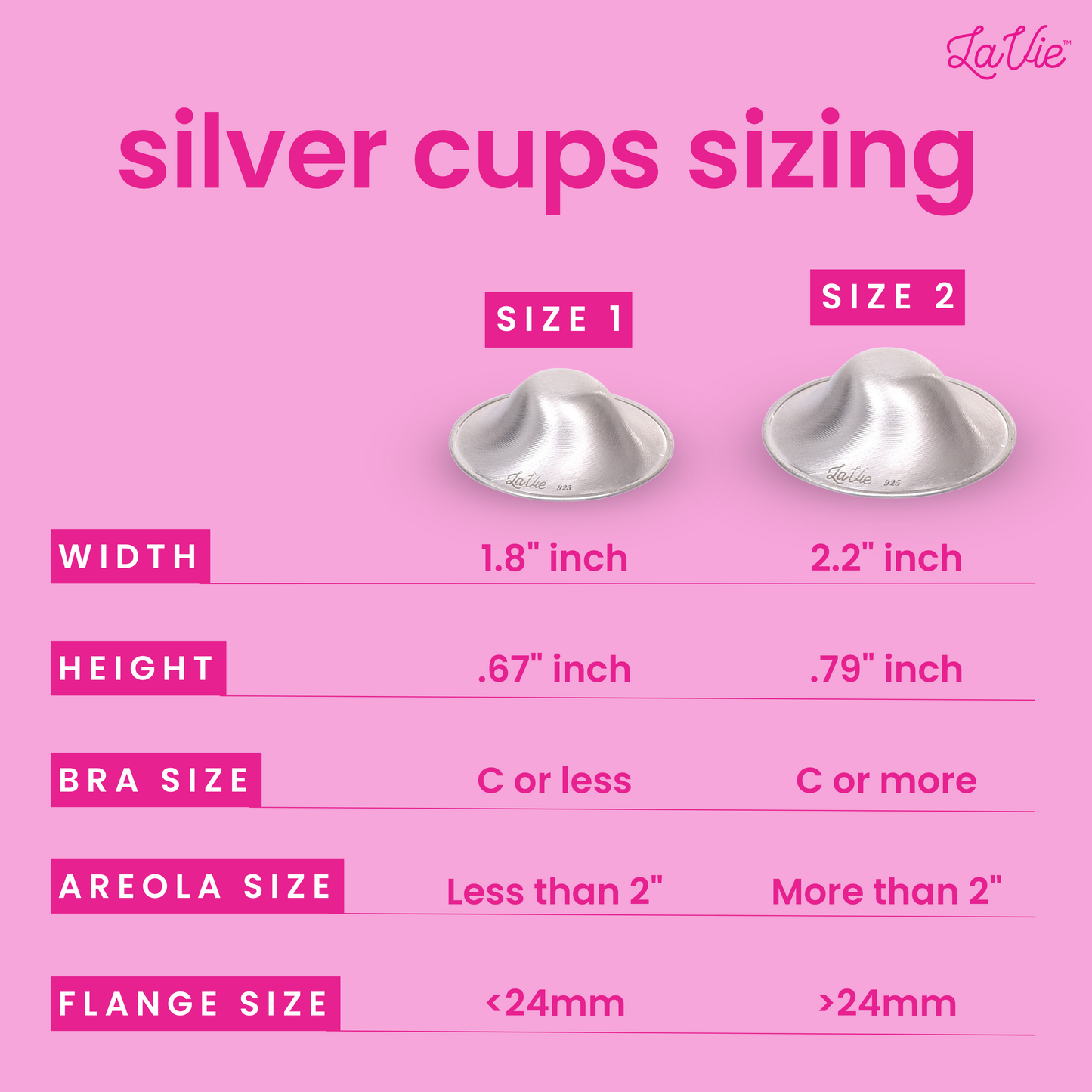 Lavie Silver Nursing Cups