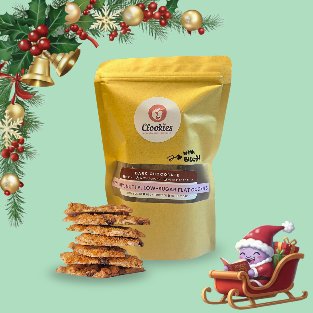 Healthy Nutty Low Sugar Flat Cookies (with Almond & Macadamia)