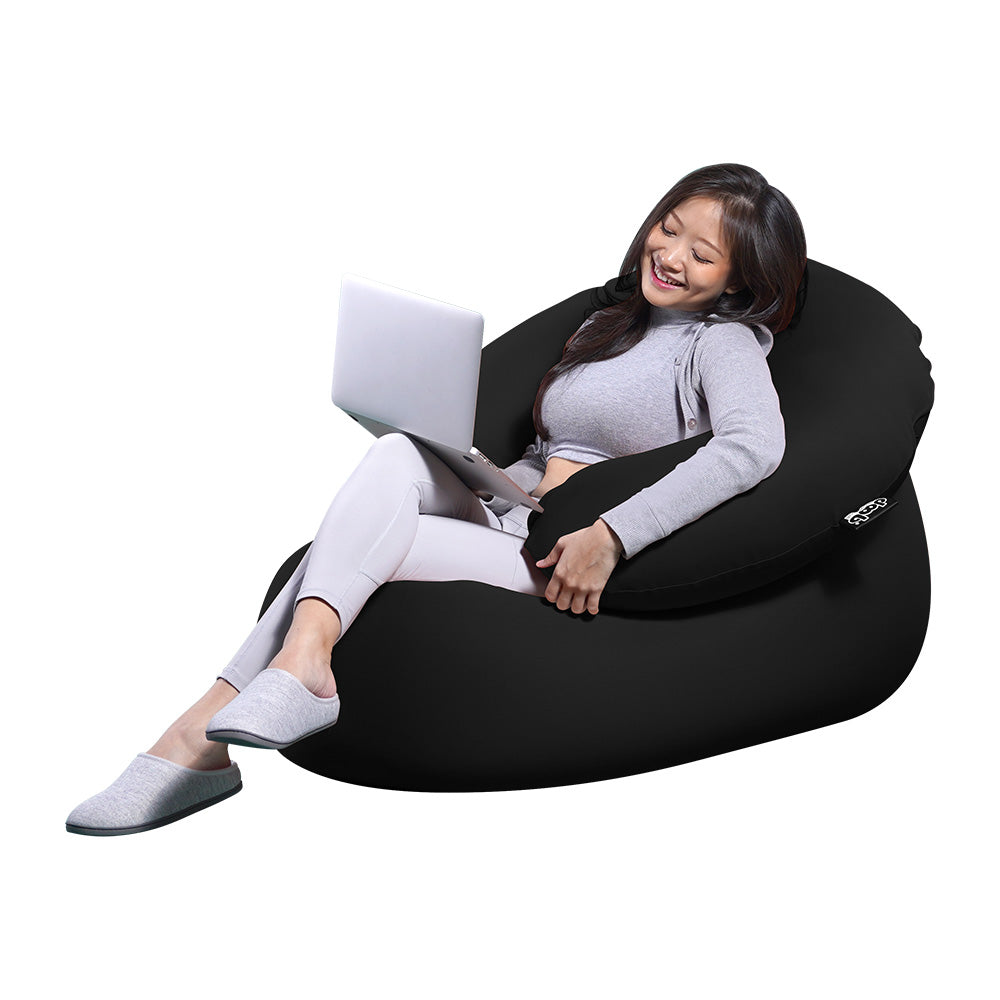 doob fwooa - ultra versatile spandex bean bag with armrest
