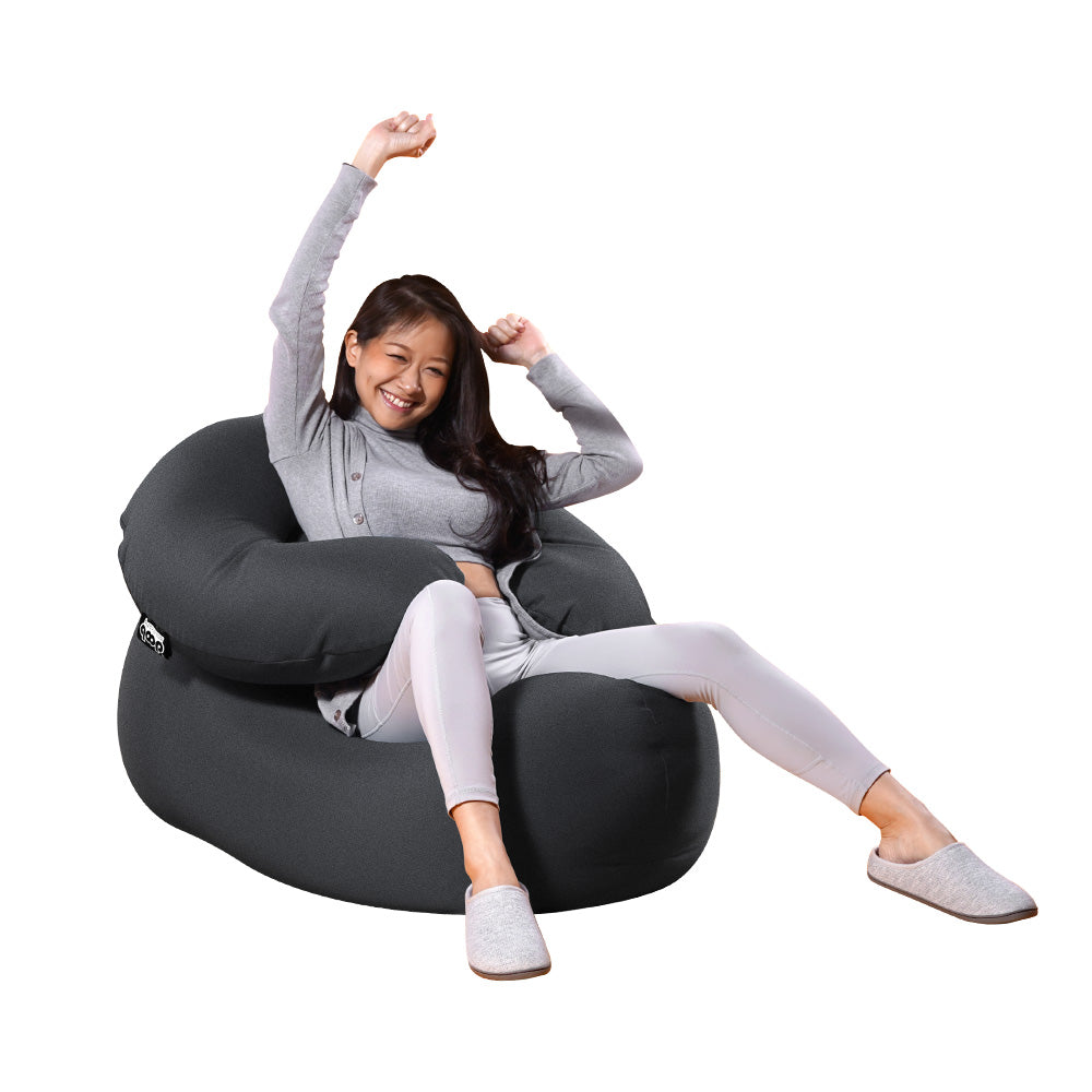 doob fwooa - ultra versatile spandex bean bag with armrest