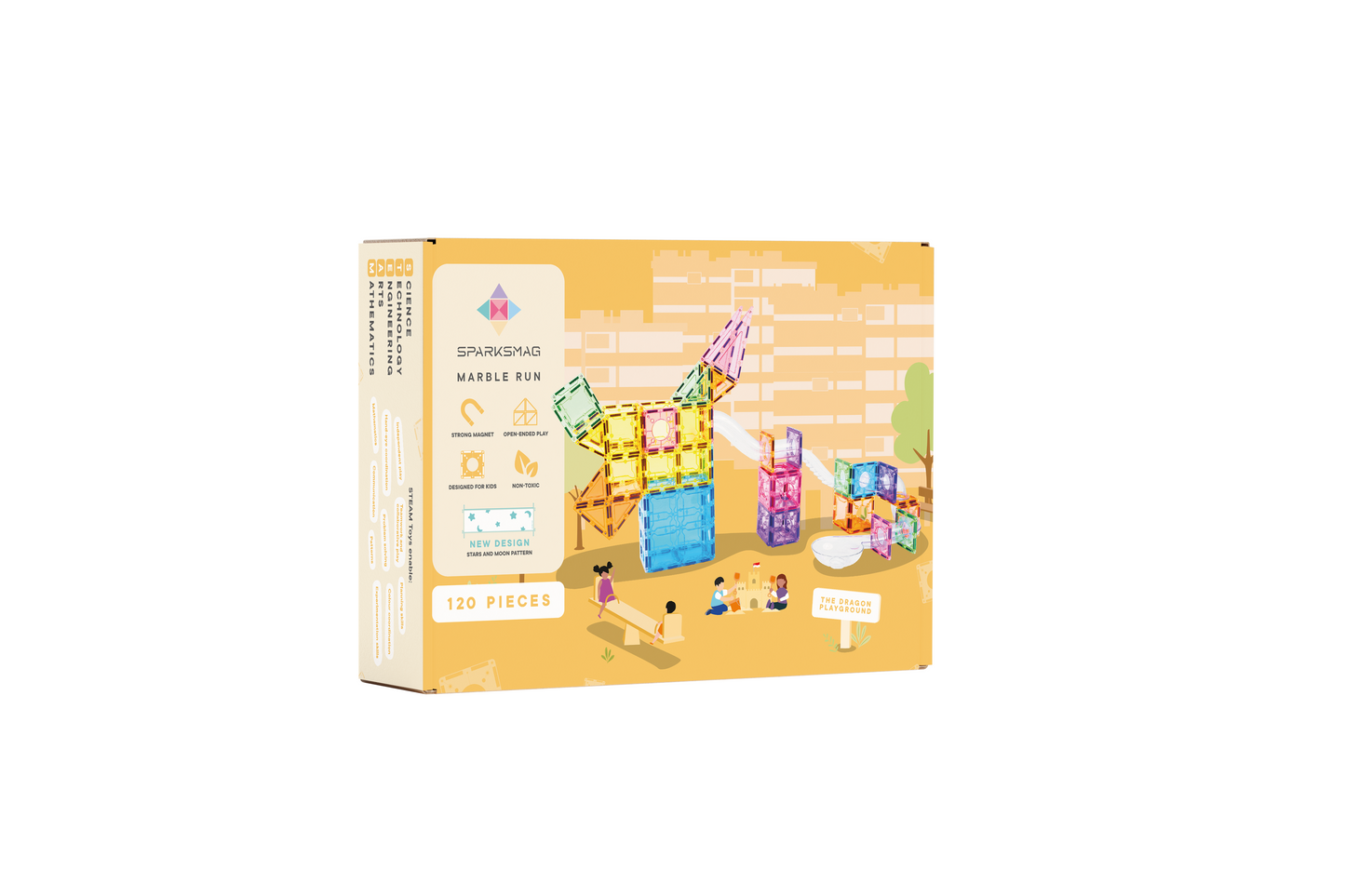 120 pcs Glitter Marble Run