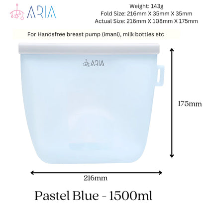 ARIA Airtight Breast Pump Pouch or Silicone Food Storage Bags