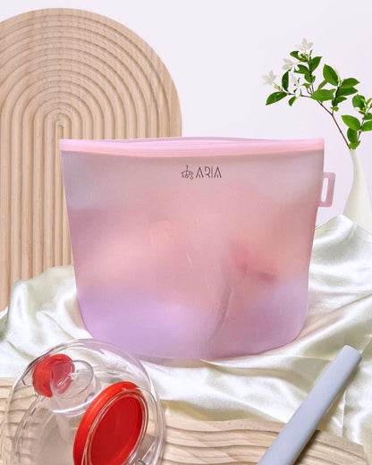 ARIA Airtight Breast Pump Pouch or Silicone Food Storage Bags