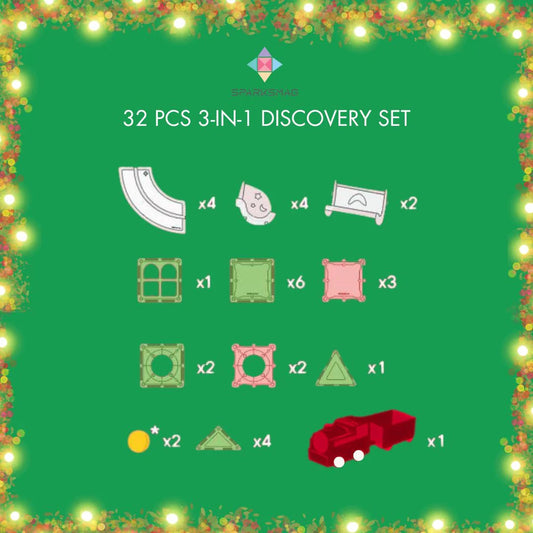 Christmas Bundle: 3-in-1 Discovery Set + Vroom Car City Set with Free Gift