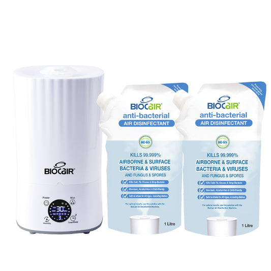 BioCair Classic 250 Anti-Bacterial Disinfectant Air Disinfection Bundle