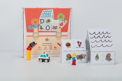 20 pcs Magic Tiles and 36 Reusable Stickers