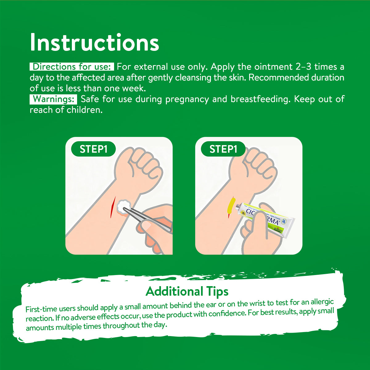 Boiron Cicaderma - Multipurpose Antiseptic Wound Healing Ointment with Moisture Recovery, Itch Relief