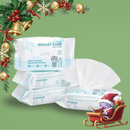 Christmas Bundle: 10 Packs Breast Pump Wipes