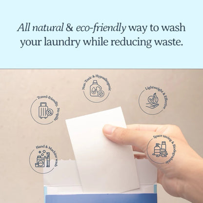 Organic Plant-Based Baby Laundry Detergent Sheet