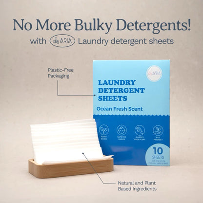 Organic Plant-Based Baby Laundry Detergent Sheet
