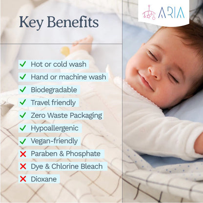 Organic Plant-Based Baby Laundry Detergent Sheet