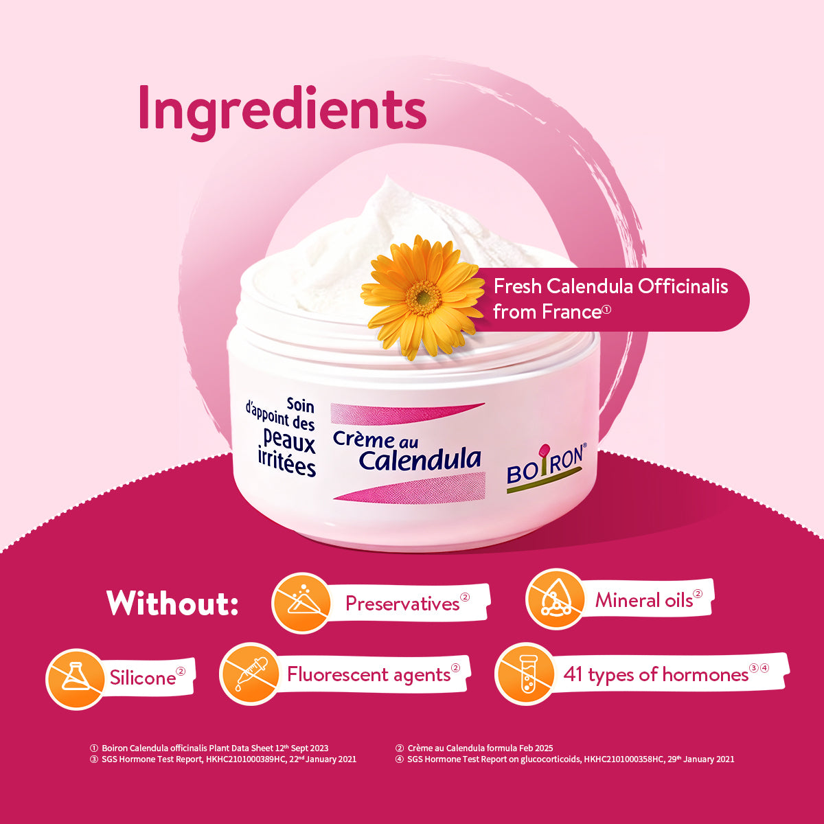 Boiron Calendula Cream - Facial Soothing Cream | Gentle Baby Rash Barrier Cream for Lasting Relief