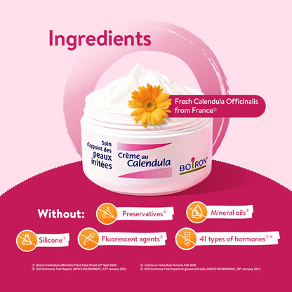 Boiron Calendula Cream - Facial Soothing Cream | Gentle Baby Rash Barrier Cream for Lasting Relief